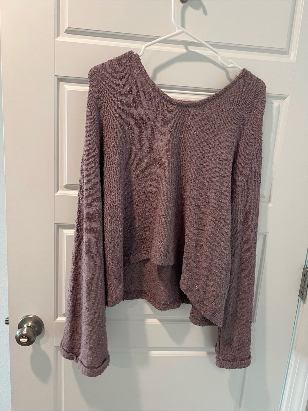 The Southern Shirt Company Dusty Mauve Textured Scoop Neck Sweater